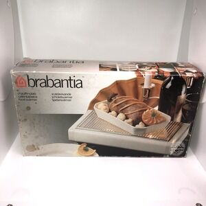 Brabantia Food Warmer Double Tea Light Holland Netherlands Chafing White BOX